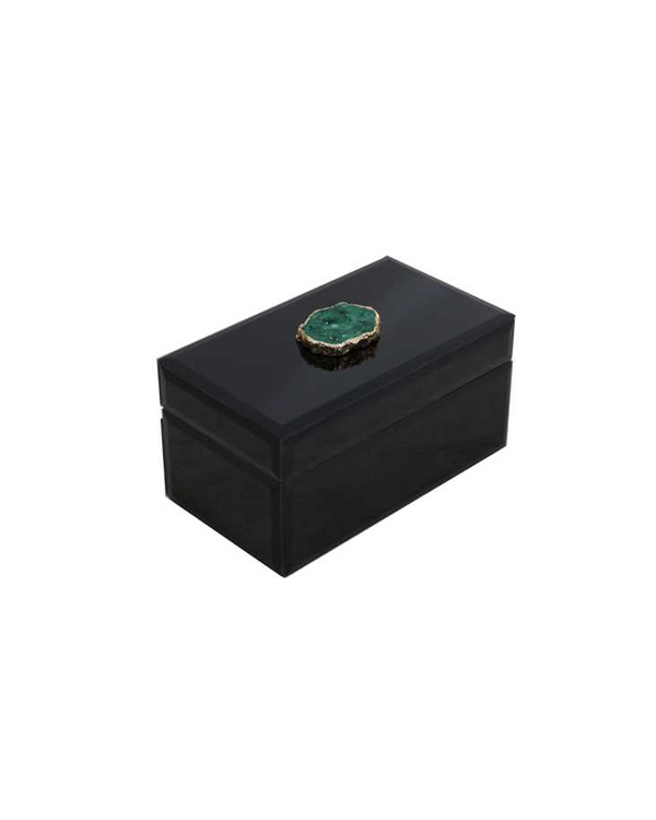 Caja con Piedra Verde