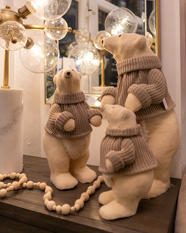 Set de 3 figuras de osos polares