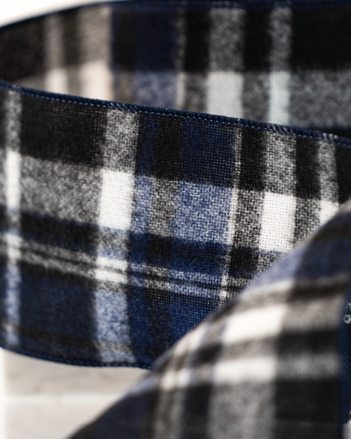 Listón Navy Plaid