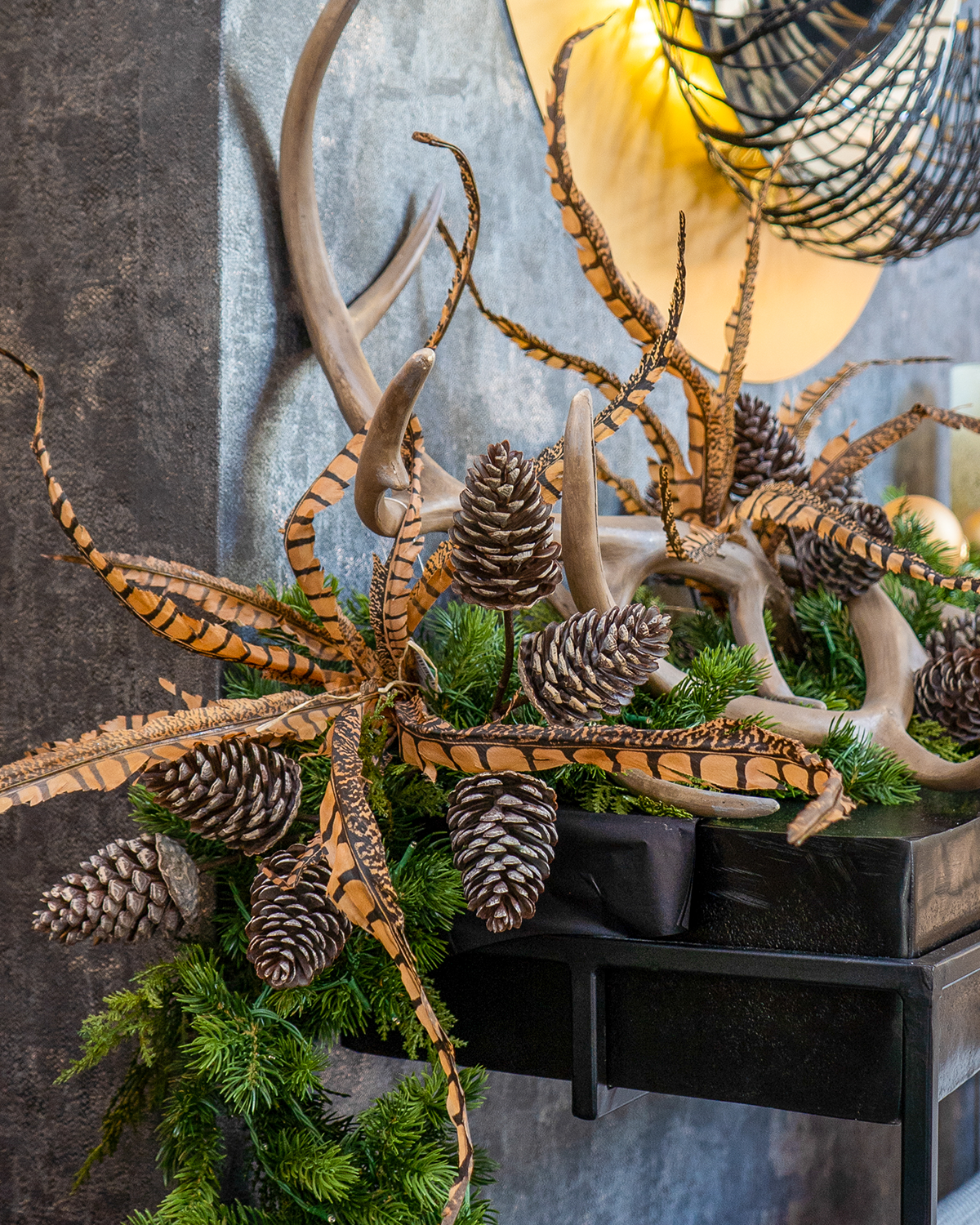 Ornamento de plumas