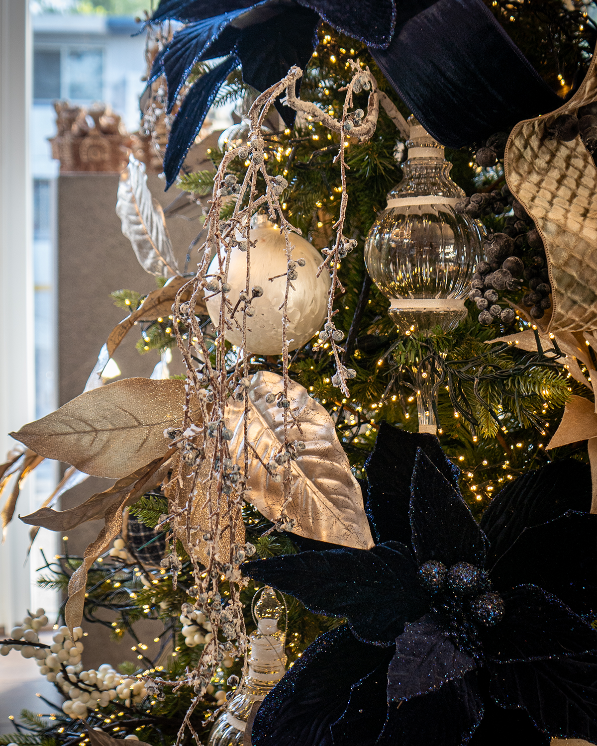 Rama de berries nevada