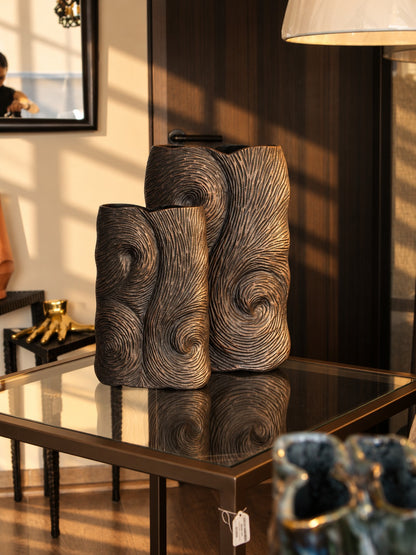 SET DE 2 FLOREROS DECORATIVOS